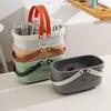 Portable Handle Bath Basket Plastic Mesh Basket Bathroom Shower Wash Bath Large Capacity Storage Basket Toilet Cleaning Supplies