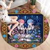 Re Zero Round Area Rug Carpet Rug For Living Room Bedroom Sofa Playroom Decor Nonslip Floor Mat
