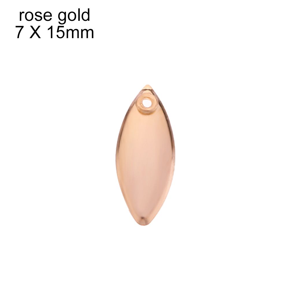 Rotate Smooth Nickel Vibration VIB Lure Fishing Attractor Spinner Metal WillowMetal Blades