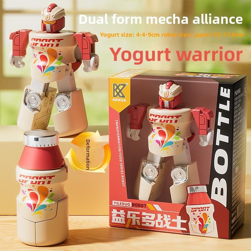 Hamburger French Fries Cola Ice Cream Transforming Robot Toy For Kids