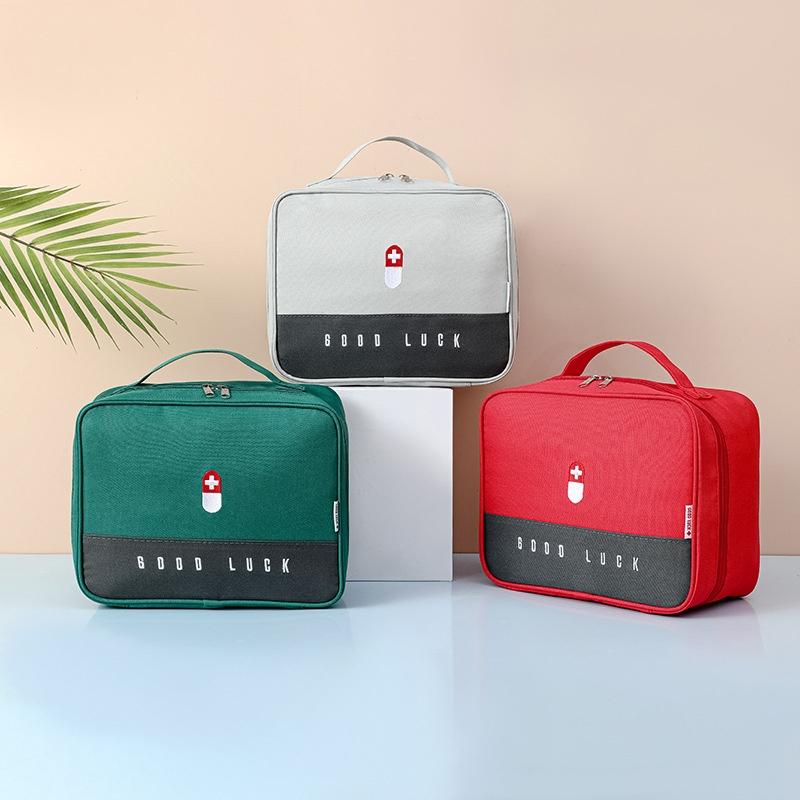 Portable Medicine Bag Cute First Aid Kit Medical Emergency Kits Organizer Outdoor Household Medicine Pill Storage Bag Travel