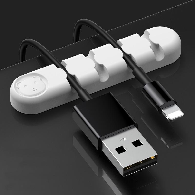 1Piece Cute Cable Organizers Holder Clips for Desktop Cord Organizers Management Office Home