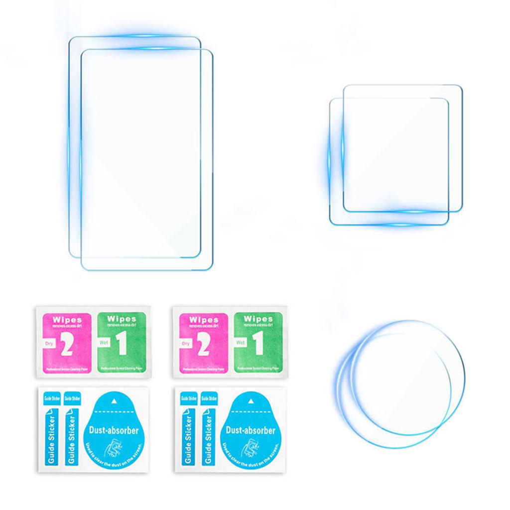 Protective Glass Film Kit for Action5 Action Camera Front and Rear Displays, Claritys, Anti Scratch Film