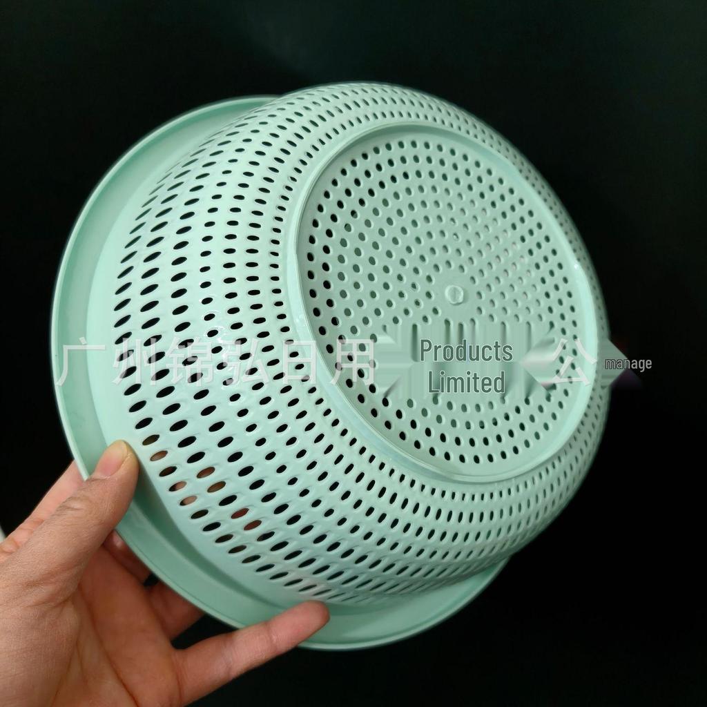 Round Plastic Vegetable and Fruit Draining Basket for Washing and Sieving