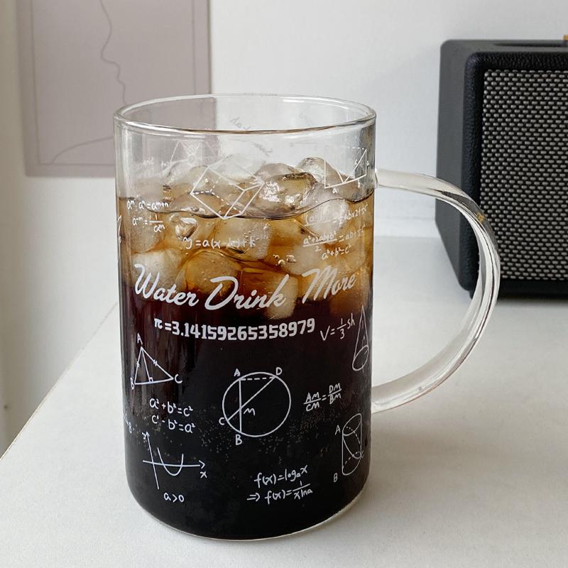 Skleněné šálky 1000 ml s víčkem a slámkou Roztomilé hrnky na kávu Velké sklenice na nápoje Voda Čaj Korejský mléčný džus Pivní šálek