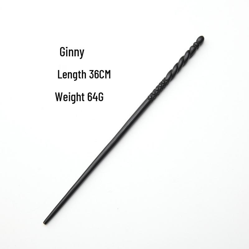 Harry & Hermione Premium Magic Wand Set - Finely Carved Metal Heart Core.
