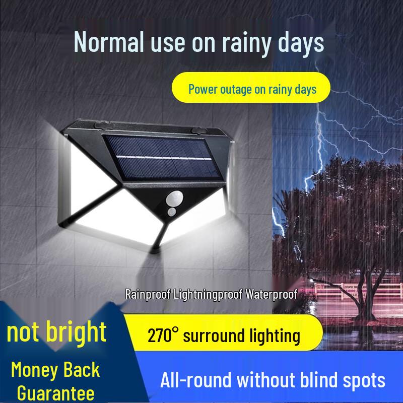Outdoor Solar Motion Sensor LED Wall Light