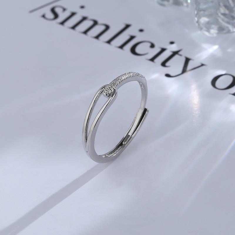 Korean Style Silver Color Sanding Rings For Women Girl Kids Fashion Jewelry Student Wedding Engagement Party Gift Anillos