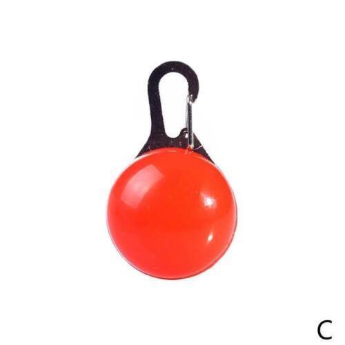 Waterproof Pet Dog Cat Collar LED Night Clip Tag Flashing Light Luminous K2Y6