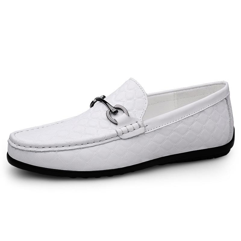 

Мужские туфли Doudou, туфли для вождения, низкие, с закрытой стопой, с тисненым узором в клетку, ручной работы, больших размеров, на плоской подошве, повседневные, из первого слоя телячьей кожи, из мелкой кожи 46