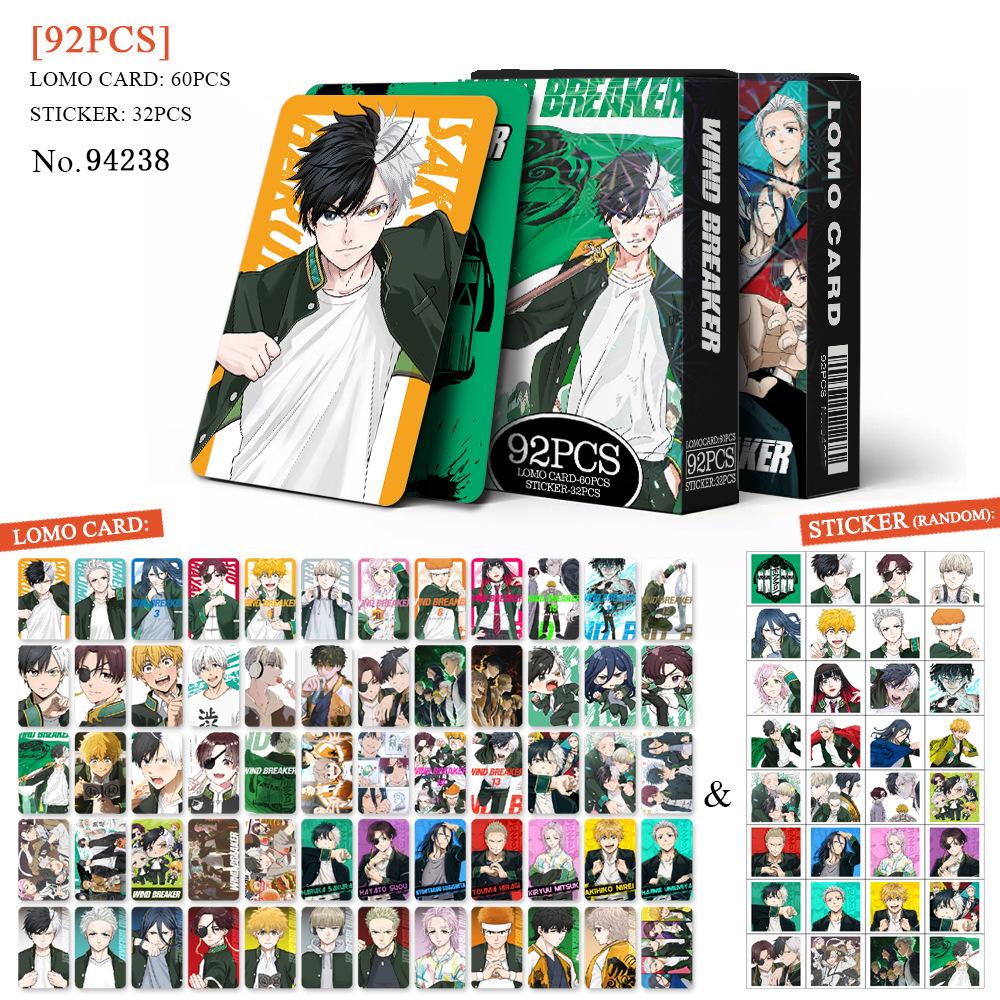 60Pcs/Set Anime Wind Breaker Lomo Card Haruka Sakura Hayato Sou Photocard HD Print Photo Card Game Fans Collection Gift