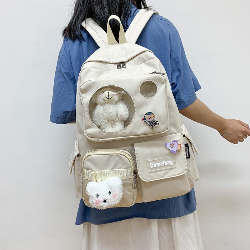 New Cartoon Backpack Student School Bag Leisure Multifunctional Travel Backpack
