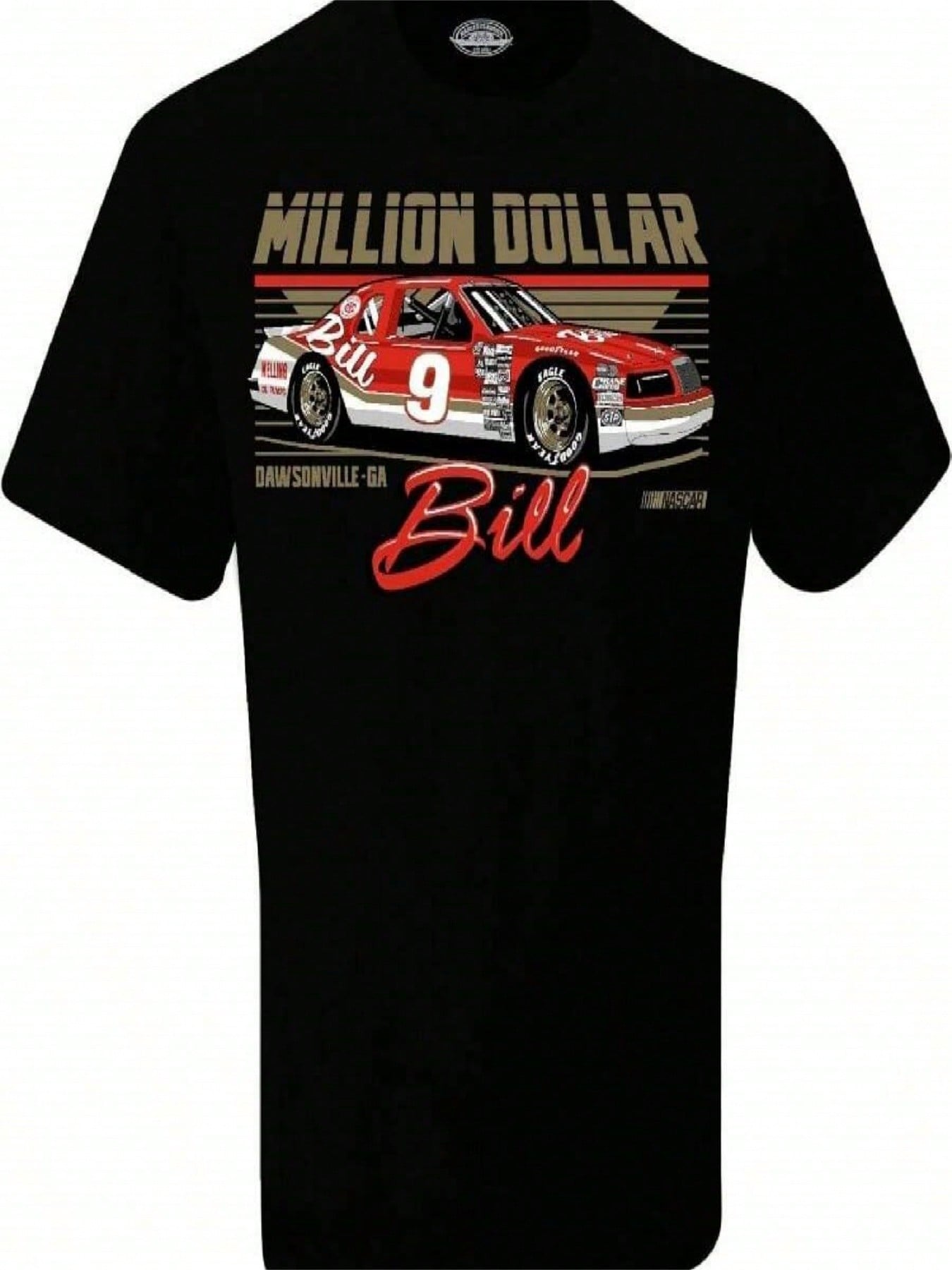 Bill Elliott #9 NASCARS 2023 Million Dollar Bill T-Shirt S разноцветный