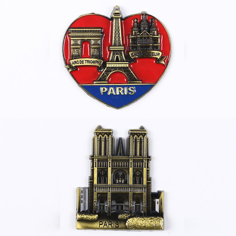 Metal Fridge Magnet Eiffel Tower Paris France Travel Souvenirs Gift Refrigerator Magnets Sticker Home Decor