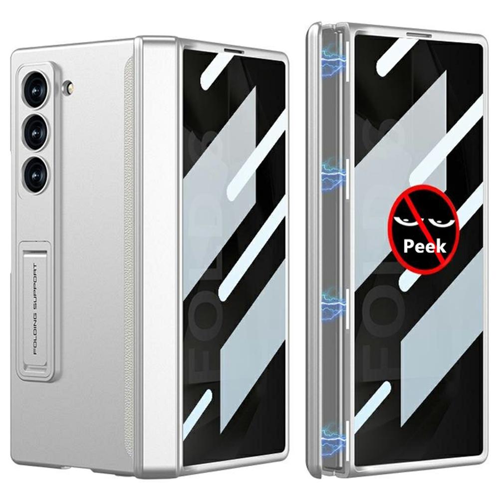 GKK For Samsung Galaxy Z Fold6 5G Case Magnetic Hinge Hard PC Phone Cover with Privacy Screen Film