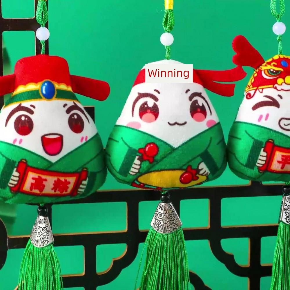 Dragon Boat Festival Sachet Perfume Bag Mosquito Repellent Argy Wormwood Small Pendant Triangle Zongzi Filled Spice Three-Dimensional Expression