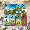 P-Plants-S VS Z-Zombies-S Handyhülle Für iPhone 17pro,16,15,14,13,12,11 Plus,Pro Max,XS,Weiche Silikon-Schwarze Abdeckung