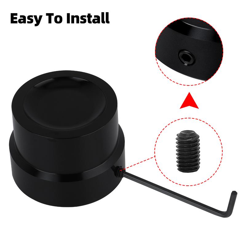 Motorcycle Front Rear Axle Nut Covers Caps Kit Black Parts For Harley Touring Dyna Sportster XL Road King Fat Bob Breakout FXSB