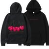 Moletom com Capuz e Ombro Caído com Estampa de Logo Feminino Tendência 2024 Sportswear, Millennium