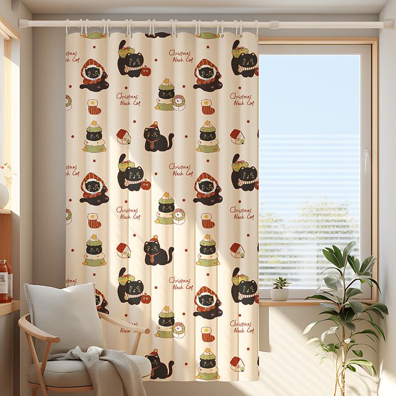 Punch-Free Movable Room Divider Curtain for Bedroom Privacy