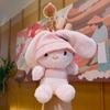 Kawaii Keychain Doll Cartoon Long Eared Rabbit Pendant Rabbit Plush Pendant  Personal Collection