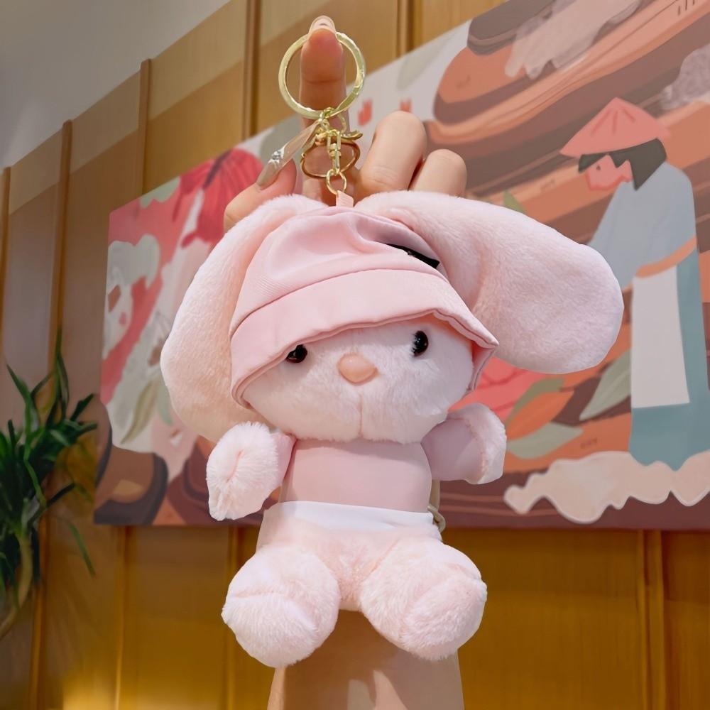 Kawaii Keychain Doll Cartoon Long Eared Rabbit Pendant Rabbit Plush Pendant Personal Collection