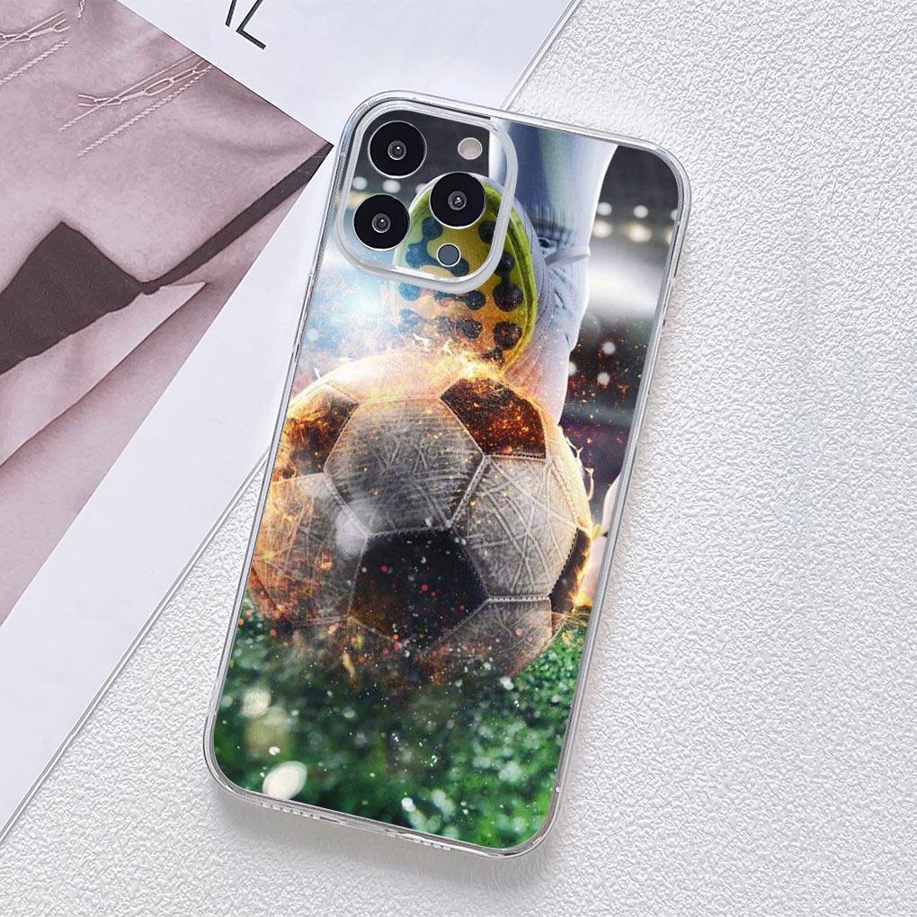 Soccer Football Love Phone Cover Casing for Motorola Moto G13 G14 G53 G54 G62 G72 G82 G84 E13 E20 G42 G32 G23 G22 Soft TPU Case
