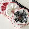 15cm Big Grid Lolita Scrunchies for Women Elastic Hair Bands Ponytail Holders Tie Solid Color Hair Hoop Scrunchy Girl Hair Ring