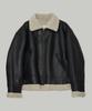 Tradclub Basic Leather-Like Shearling Jacket