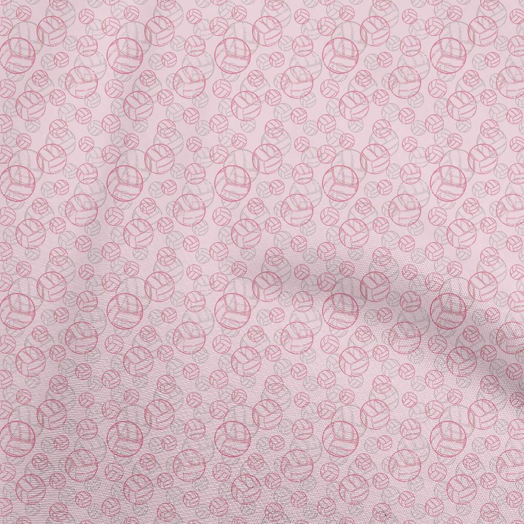 oneOone Cotton Flex Light Pink Fabric Sports Dress Material Fabric Print Fabric By The Yard 40 Inch