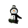 Wooden Wall Hanging Ornament Cartoon Christmas Tree Pendant Christmas Snowman Doll  Home