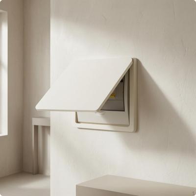 HingedLid Electrical Box Cover 16 Mm Thick SurfaceMounted Breaker Rounded Corners 25*20cm