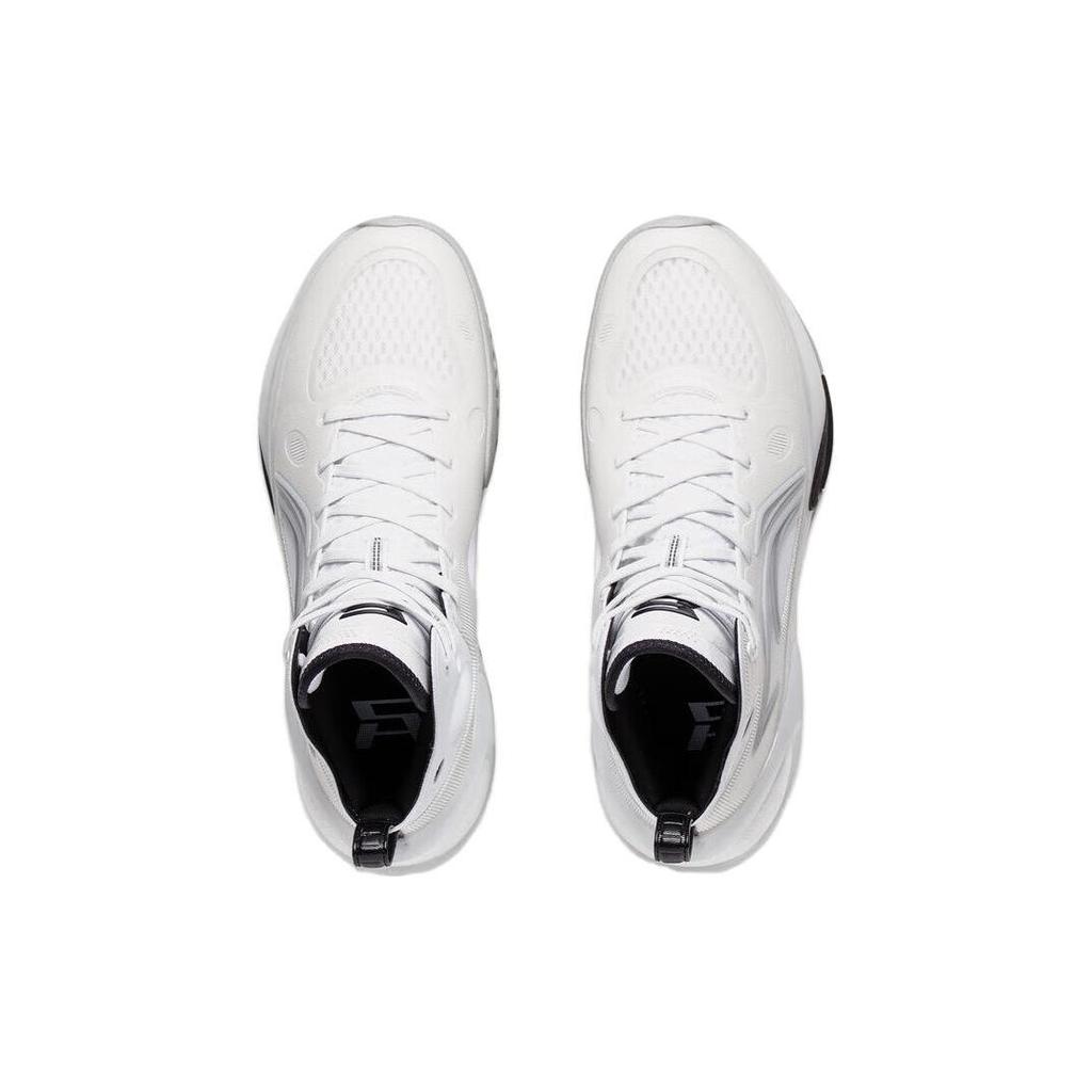 Li Ning YuShuai 17 Comfortable Abrasion Resistant High top Basketball Shoes Men's Black White ABAT043-4