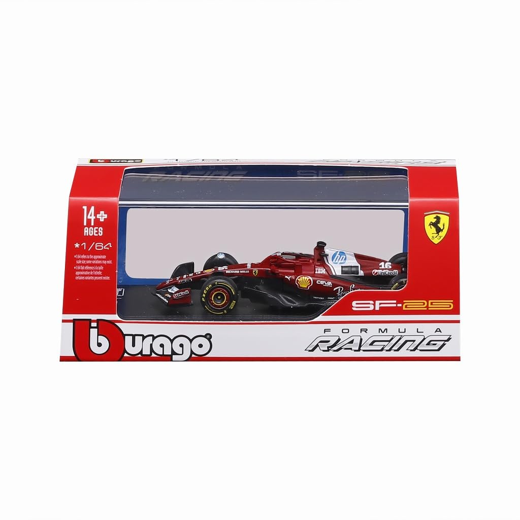 Kyosho BURAGO Ferrari 2025 Australian GP Leclerc Not Assembled Model 1/64 SF-25 No.16 C. (Clear Case/Driver Included) - 18-56804L