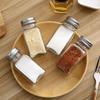 Kitchen Glass Spice Bottle Barbecue Seasoning Bottle with Lid Salt and Pepper Shaker Pepper Shaker Mini Seasoning Jar Set
