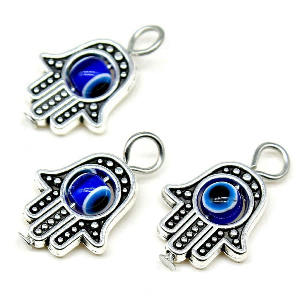 Enamel Charms Multi Color Evil Eye Pendants For Protection Themed Jewelry