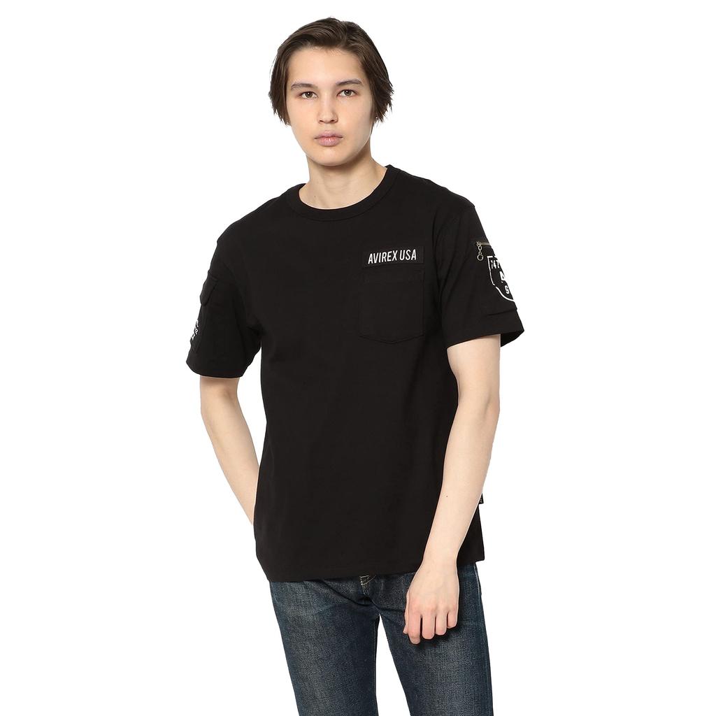 AVIREX FATIGUE T-SHIRT M 009 BLACK