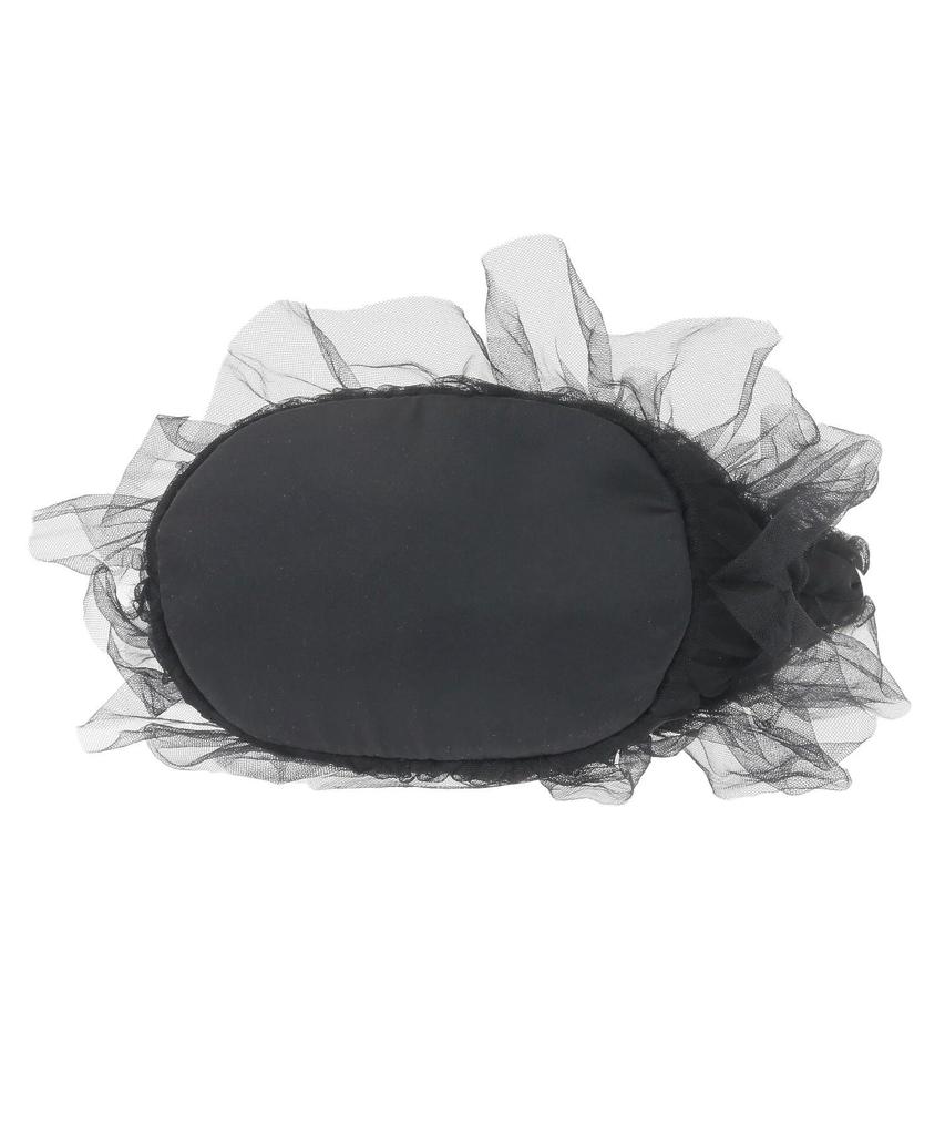 Maison De FLEUR Tulle Frill 2-Way Tote Bag, Black, Size F, 08000717600