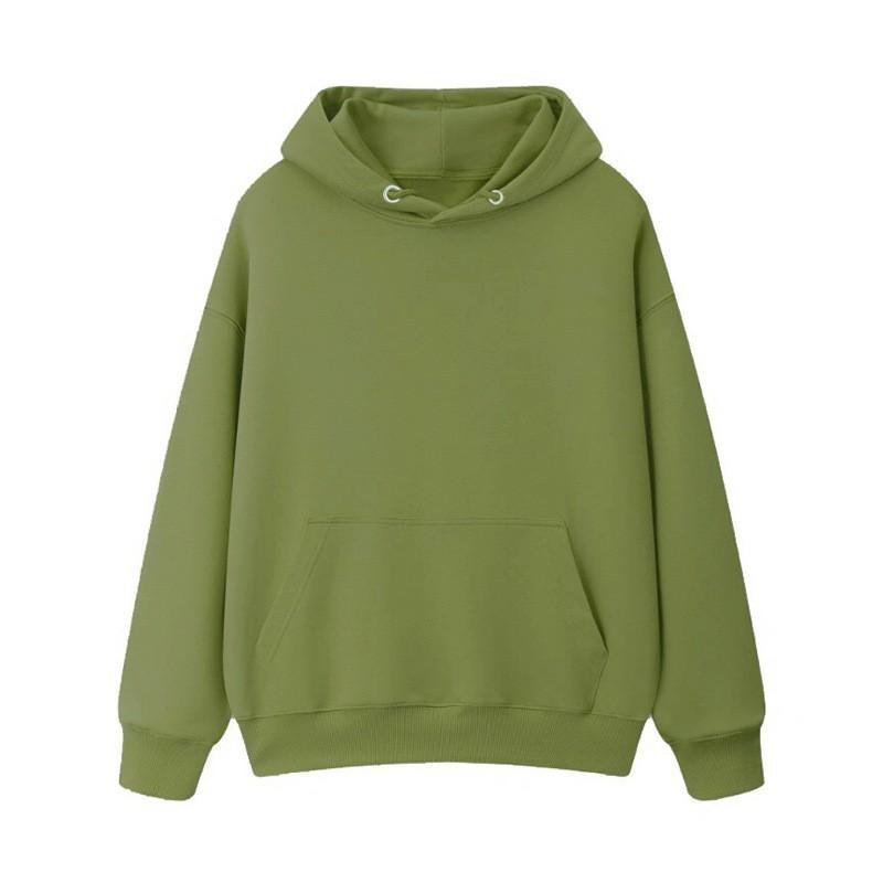 2026 Fall Winter Solid Color Hooded Sweatshirt Oversized Loose Fit Long Sleeve Pullover Women Streetwear Casual