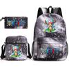 One Piece Anime Backpack Kids School Use Large Capacity Oxford Fabric Dual Shoulder Bag With Padded Straps