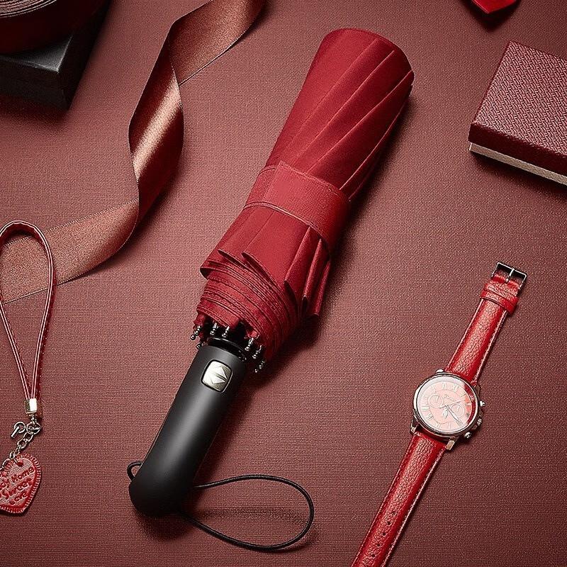 Liliang 10-Rib Automatic Men's Business Umbrella Gift Set