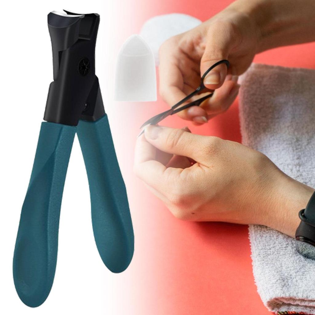 Nail Clipper Fingernail Ergonomic Handle Wide Jaw Opening Toenail Cutter for Thick