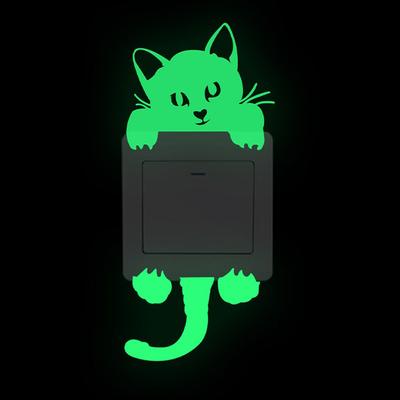 Art Decal Kids Rooms Decor Light Switch Sticker On-off Sticker Luminous Wall Sticker Switch Outlet