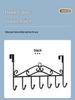Over-the-Door No-Drill Coat Hook for Bathroom and Bedroom
