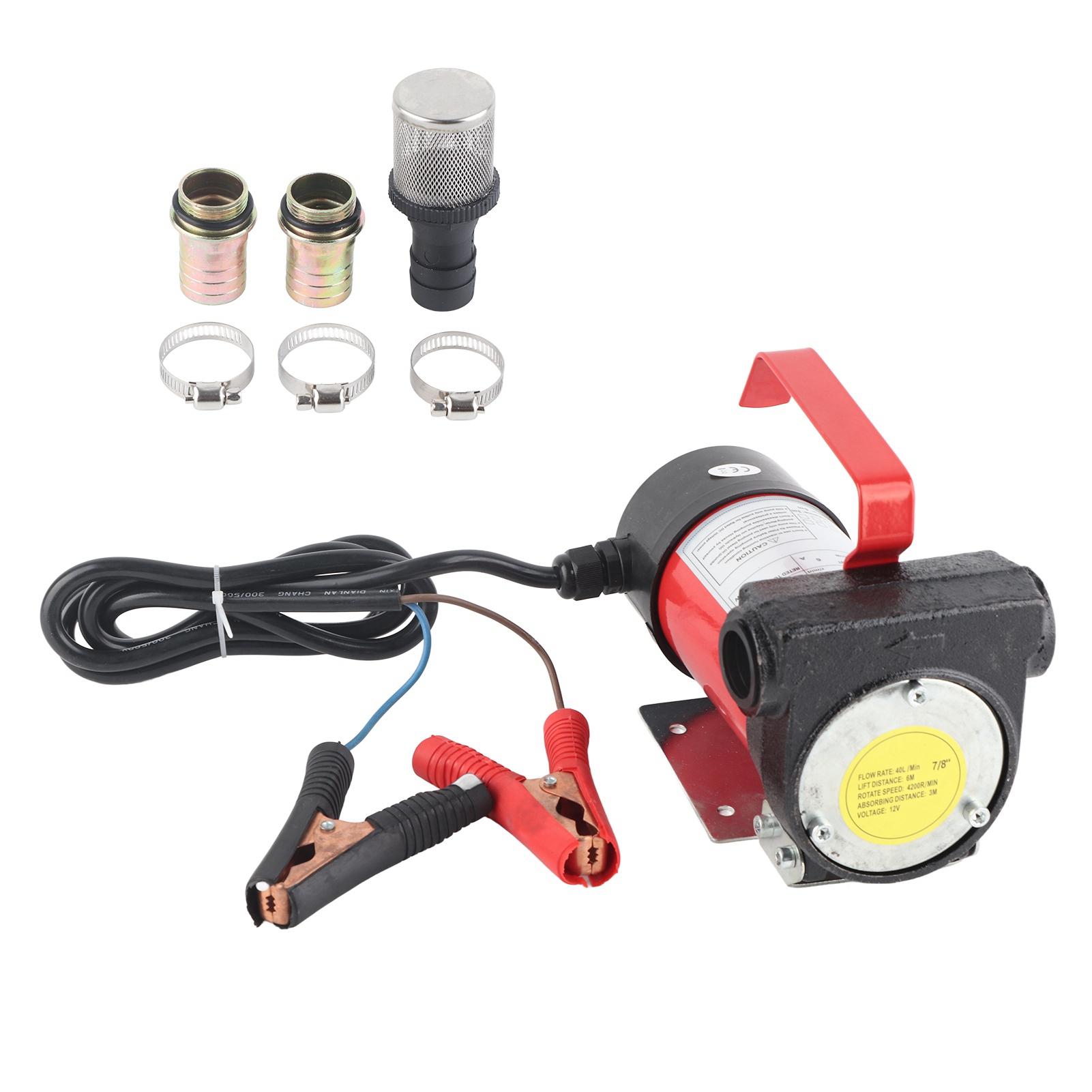 

12 В электрический керосиновый переносной насос для перекачки тяжелого транспортного средства грузовик 40 л/мин насос для перекачки электрический насос для перекачки