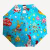 1pc Christmas Celebration with Festive Elements Umbrella with Plastic Handle,Suitable for All Seasons UmbrellaPT588