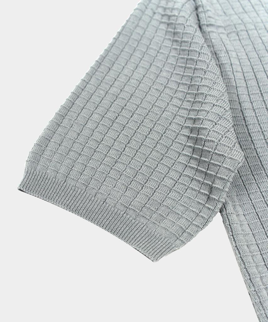 BIRBANTE Summer Washable Crewneck Knit - Sky Gray