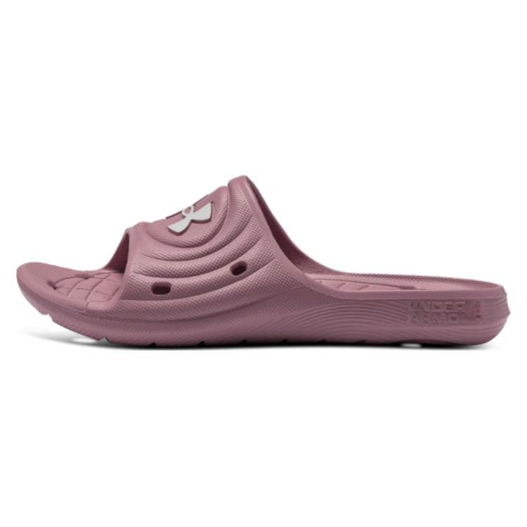 

Женские кроссовки Under Armour Locker 4 Slide Pink Elixir белые 3027013-600