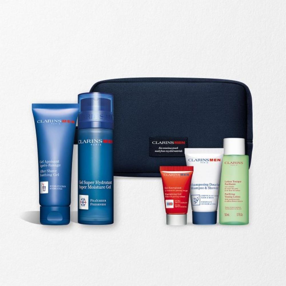 Clarins Men Shave Gel + Men Lotion Set  +deluxe 2 Pcs MAN SHAVE GEL & GEL SET/Excluding gift-wrapping