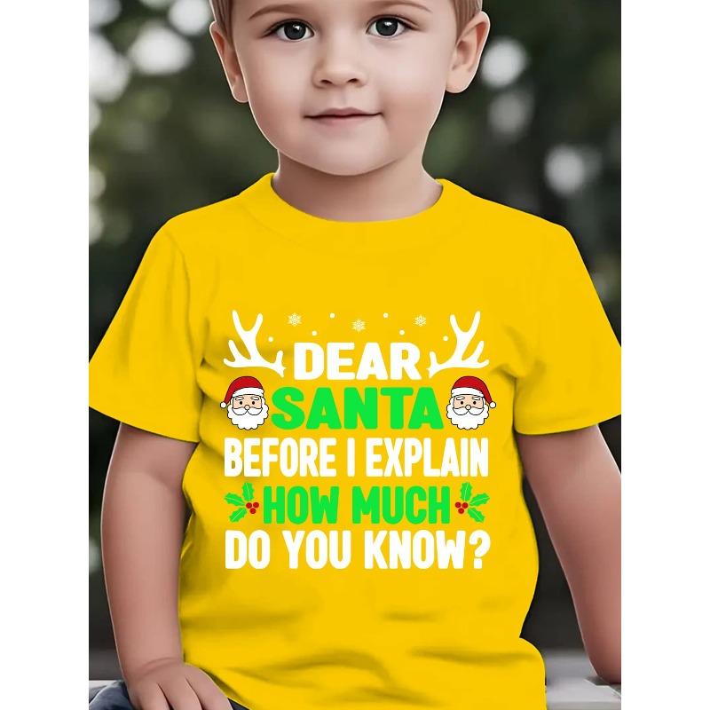 Europäische Größe Jungen Rundhals Kurzarm T-Shirt mit Einzigartigen Englischen Mustern
